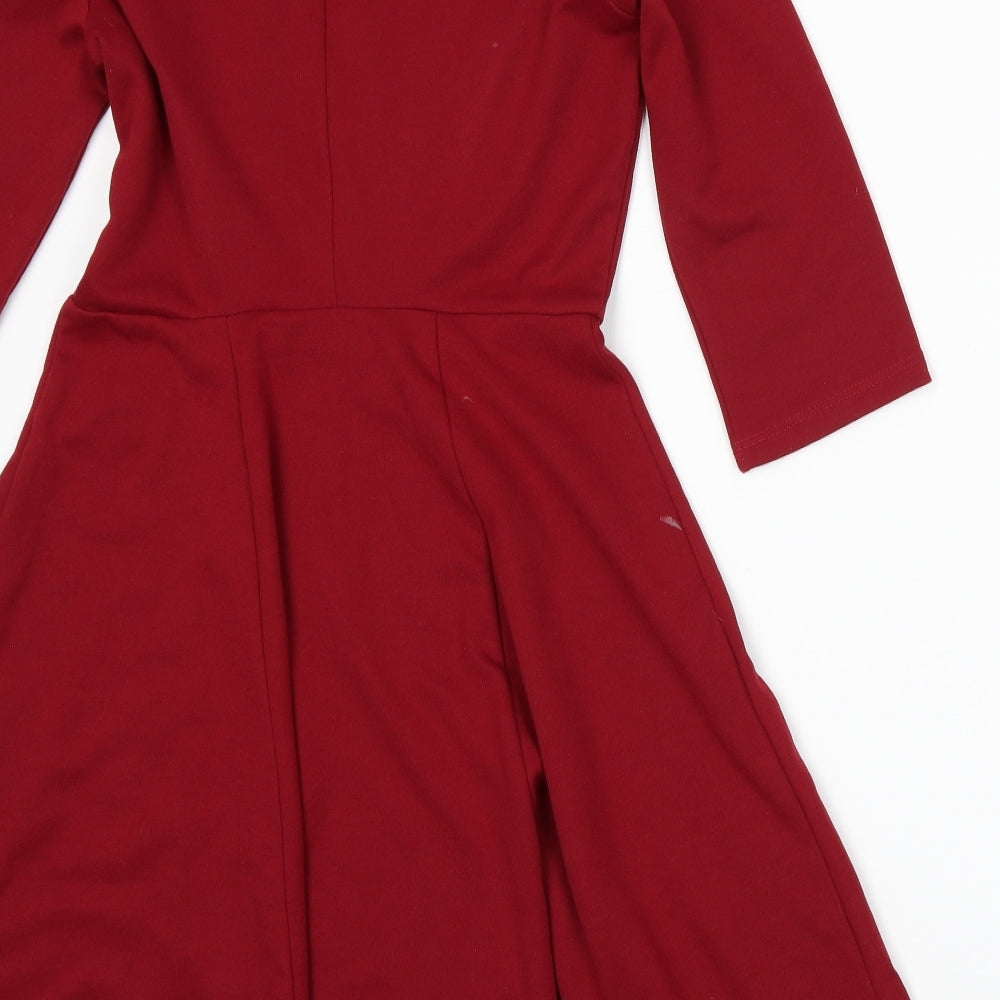 Dorothy Perkins Womens Red   A-Line  Size 10