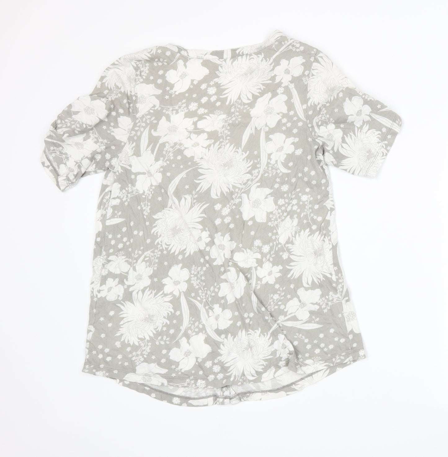 Old Navy Womens Grey Floral  Basic Blouse
