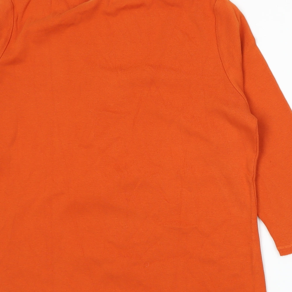 Per Una Womens Orange  Knit Cardigan Jumper Size 16