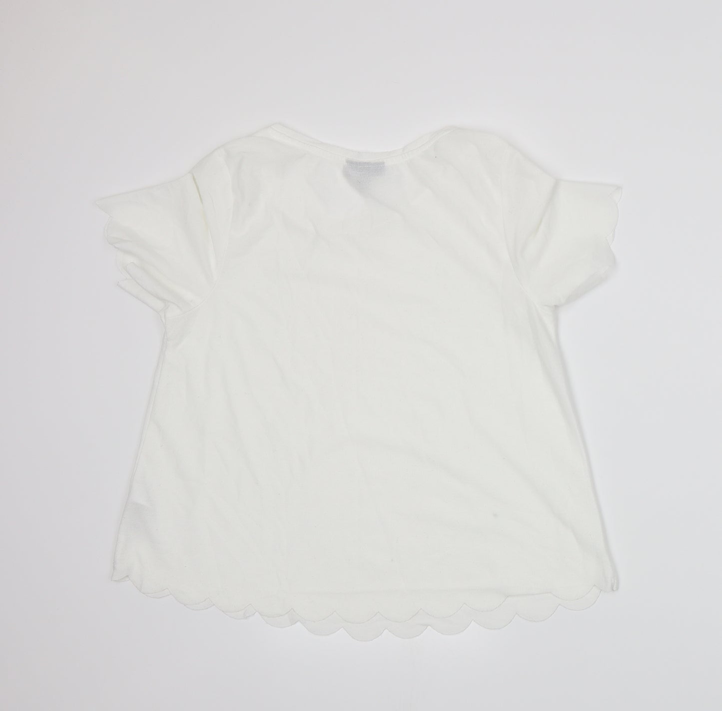Topshop Womens White   Basic T-Shirt Size 10
