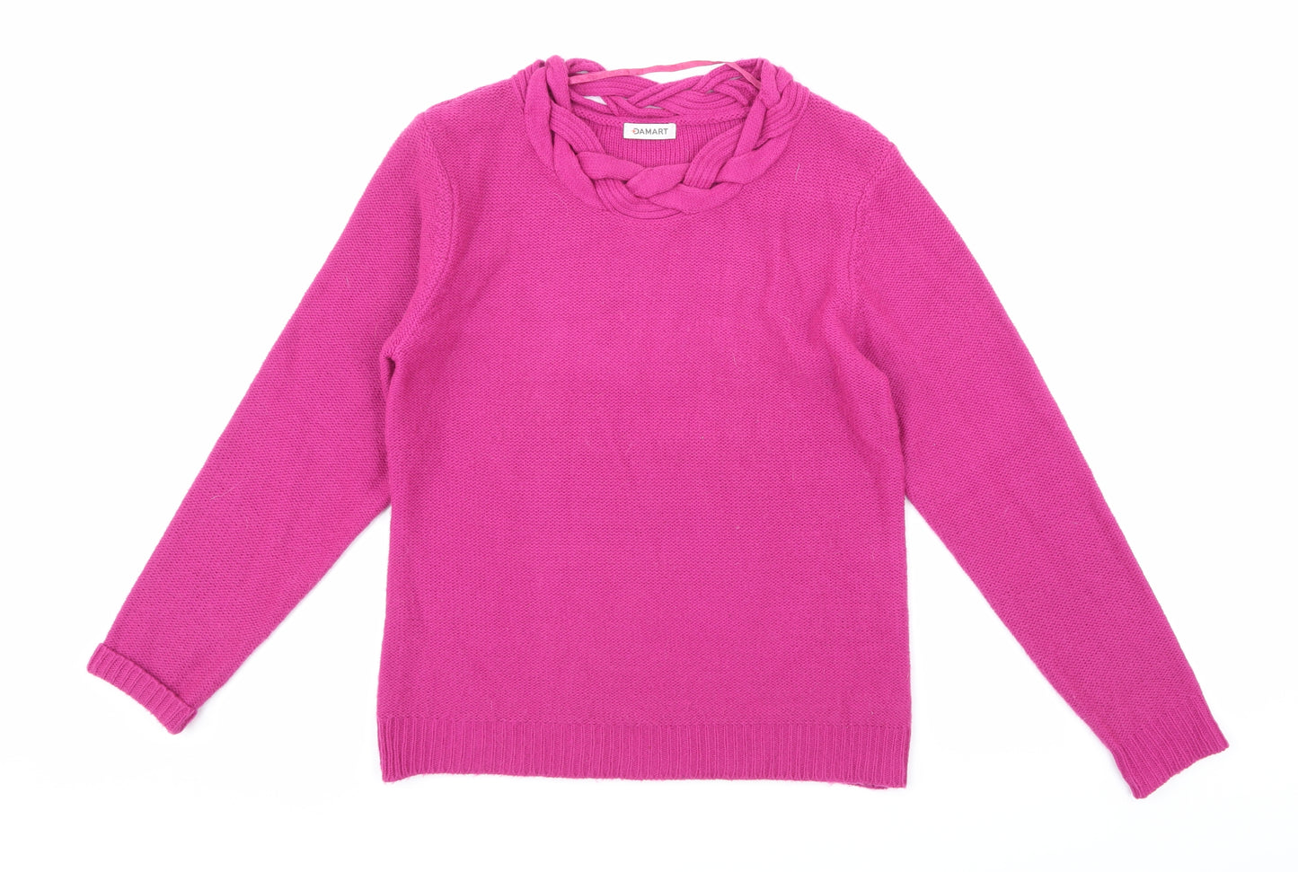 Damart Womens Purple  Knit Pullover Jumper Size 10