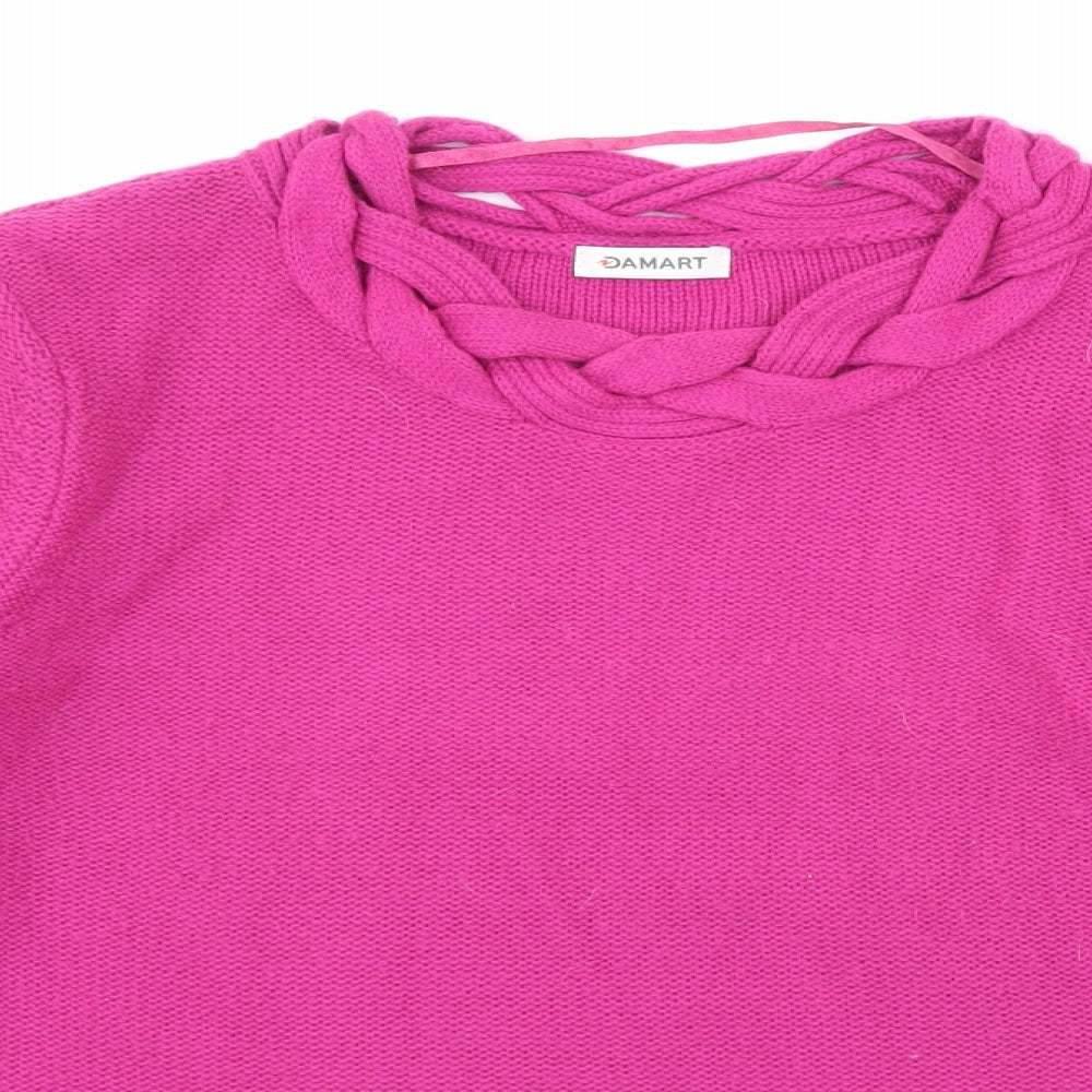 Damart Womens Purple  Knit Pullover Jumper Size 10
