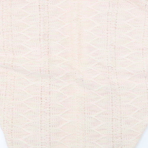 Boohoo Womens Pink  Knit Cardigan Jumper Size M