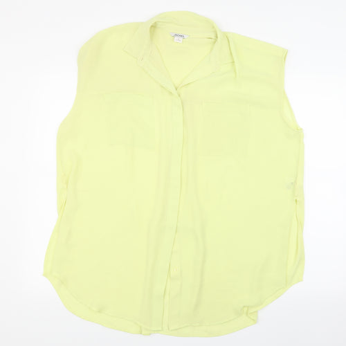 Monki Womens Yellow   Basic Blouse Size M