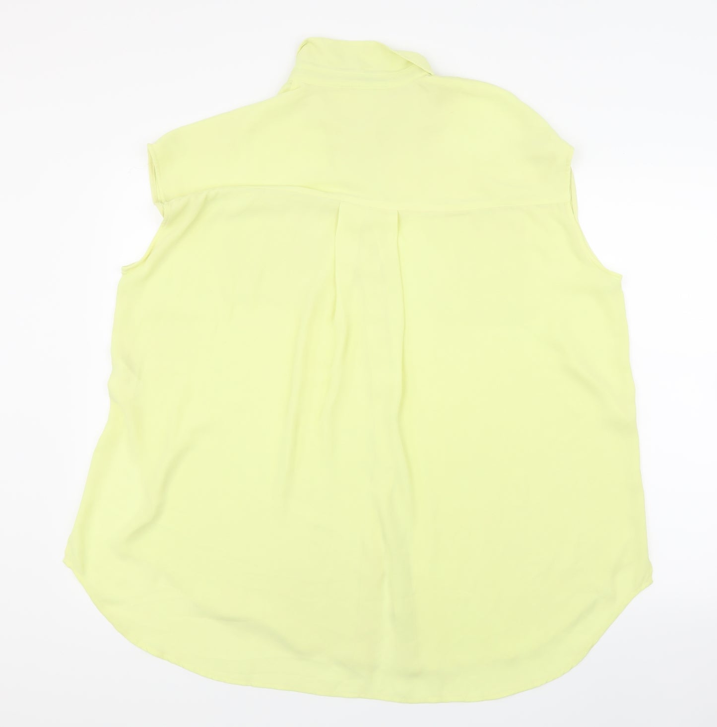 Monki Womens Yellow   Basic Blouse Size M