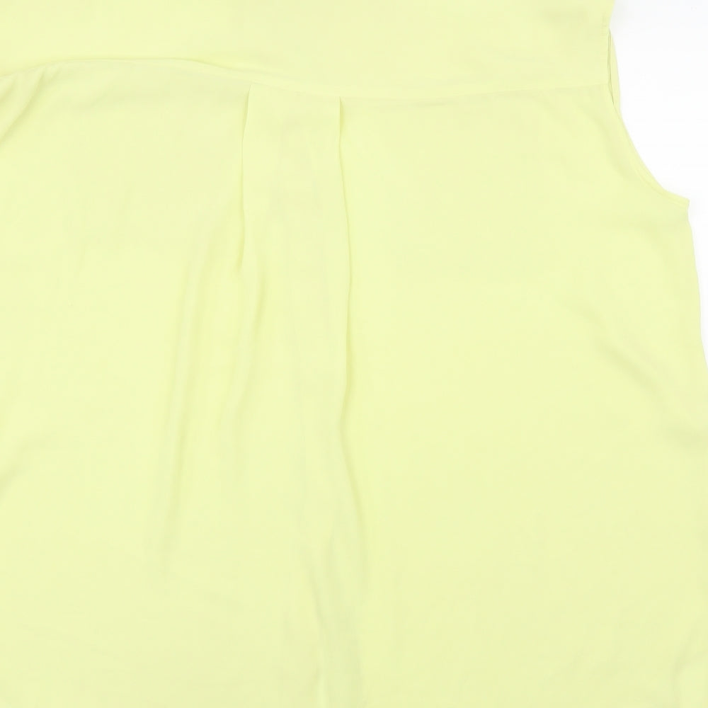 Monki Womens Yellow   Basic Blouse Size M