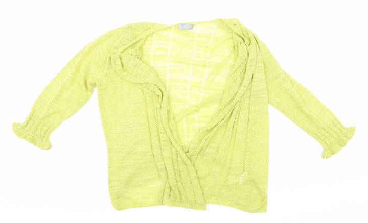 Per Una Womens Green  Knit Cardigan Jumper Size 12