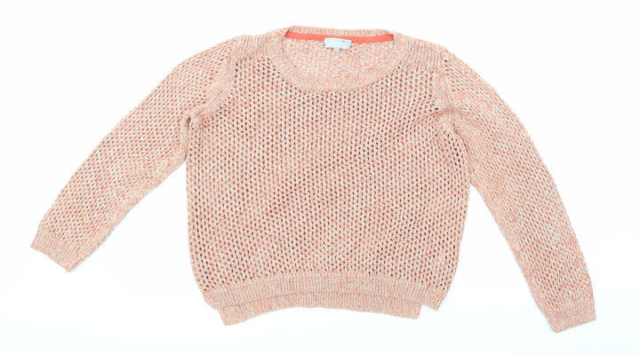 Per Una Womens Pink Knit Pullover Jumper Size 12