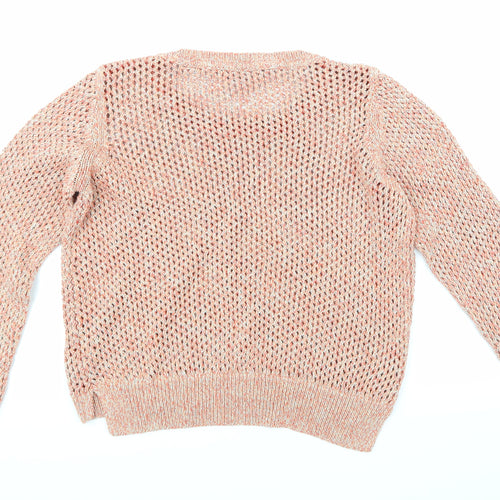 Per Una Womens Pink  Knit Pullover Jumper Size 12