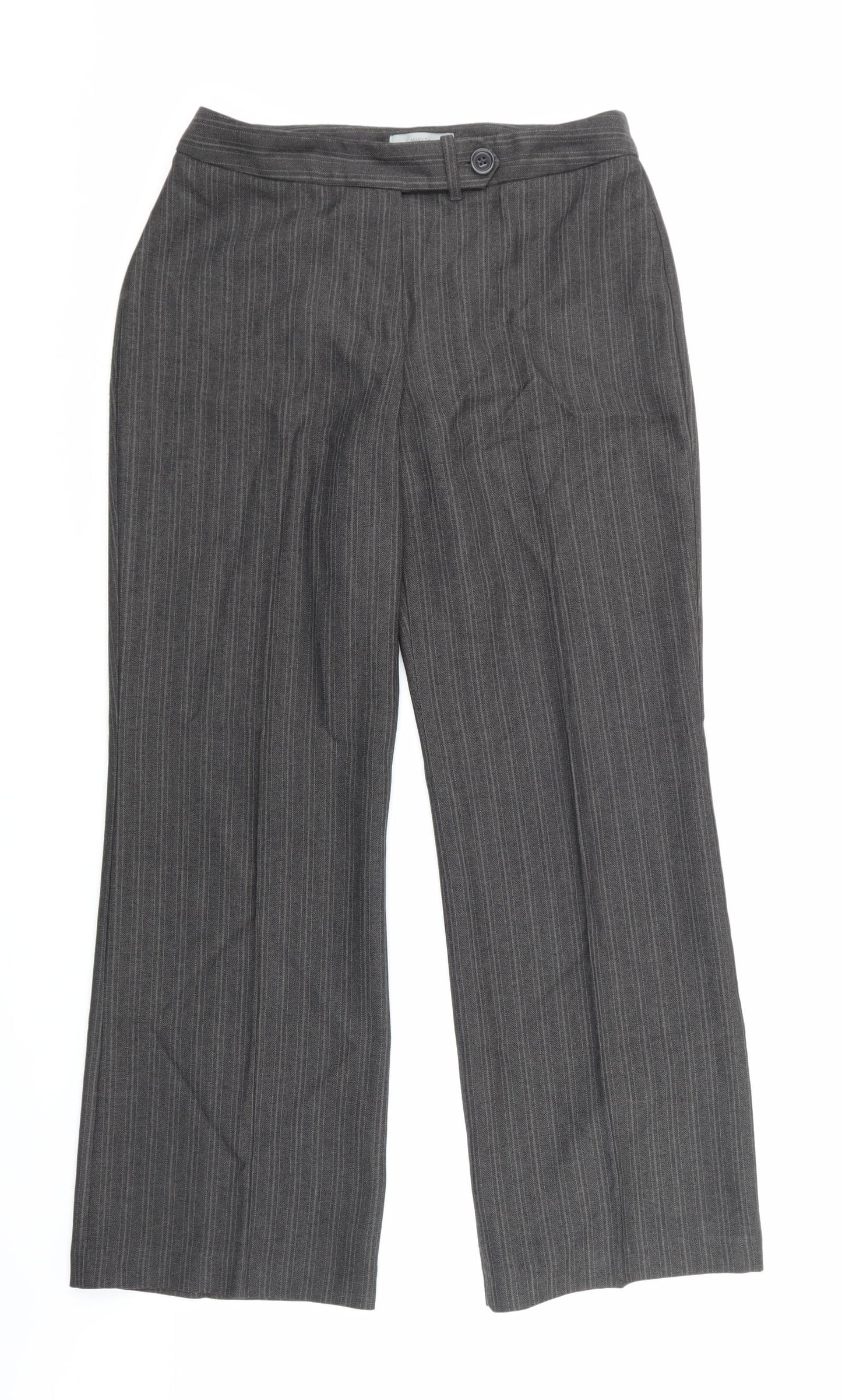 Marks and Spencer Womens Grey   Trousers  Size 10 L29 in