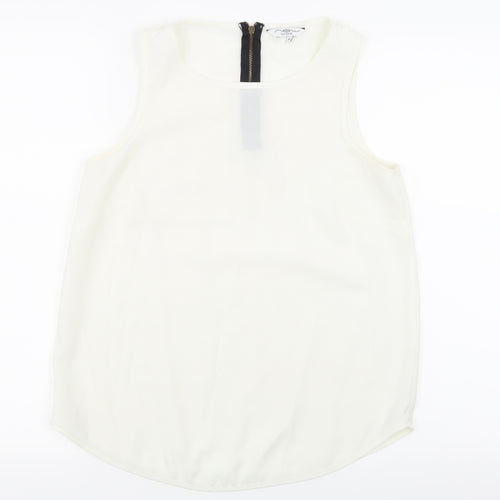 New Look Womens White   Basic Tank Size 10