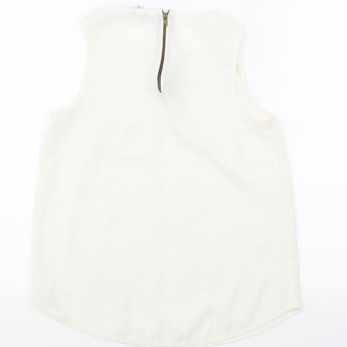 New Look Womens White   Basic Tank Size 10