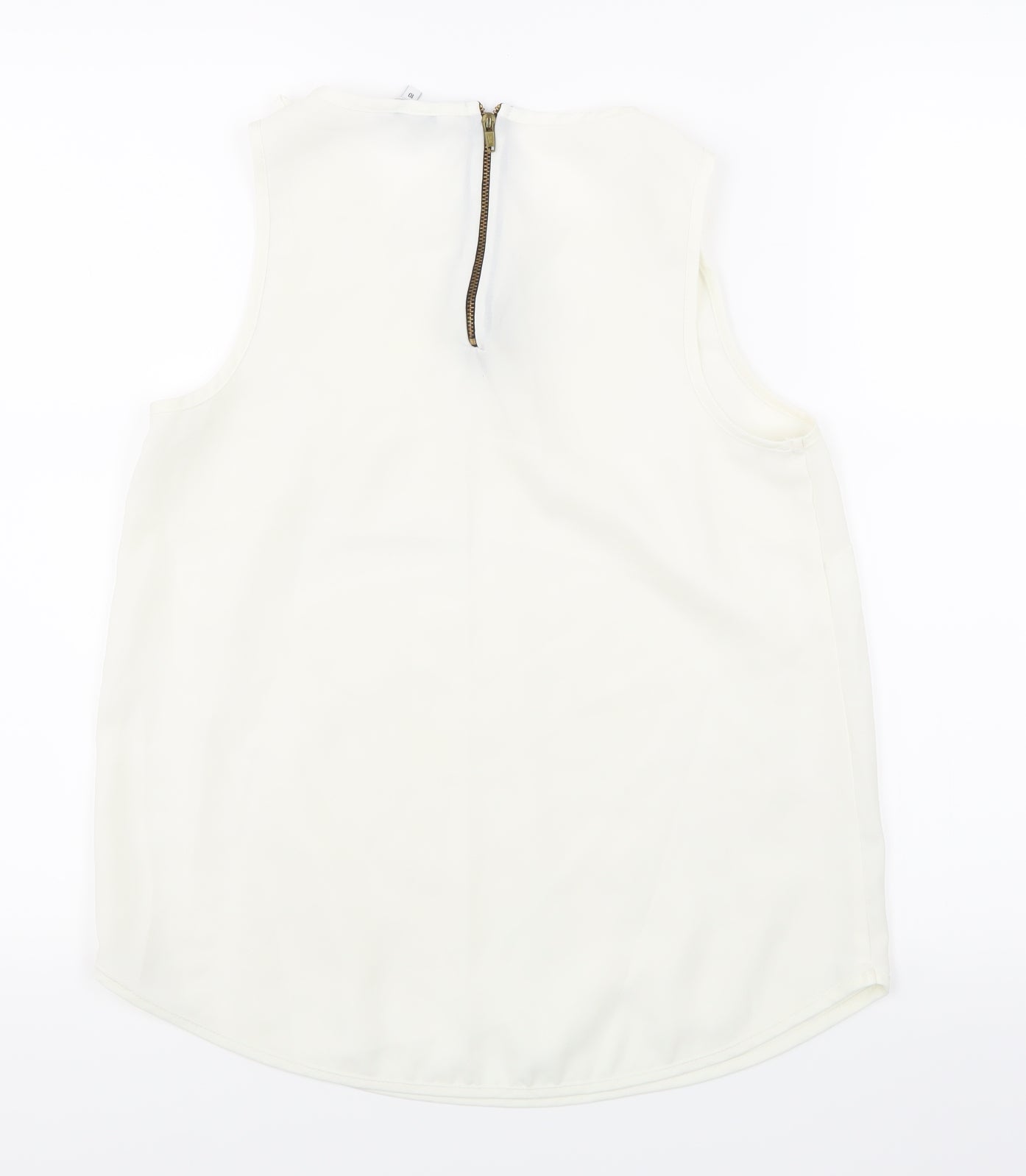New Look Womens White   Basic Tank Size 10