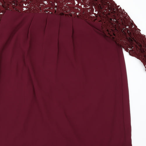 Missguided Womens Red   A-Line  Size 8