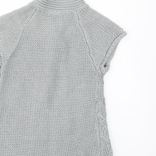 STREET ESSENTIAL Girls Grey   Cardigan Jumper Size 2-3 Years