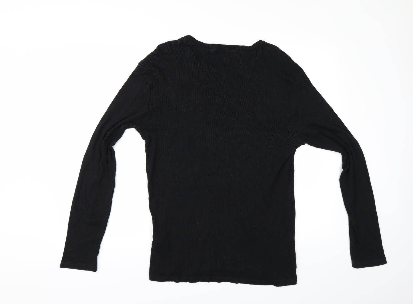 Topshop Mens Black    T-Shirt Size L