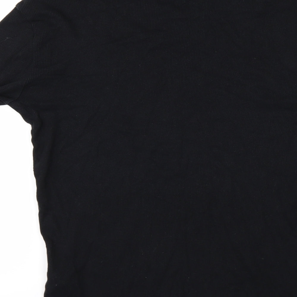 Topshop Mens Black    T-Shirt Size L