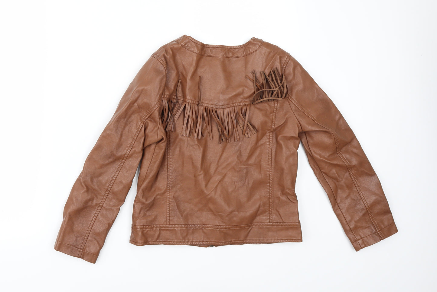 Debenhams Girls Brown   Jacket  Size 9 Years  - leather look