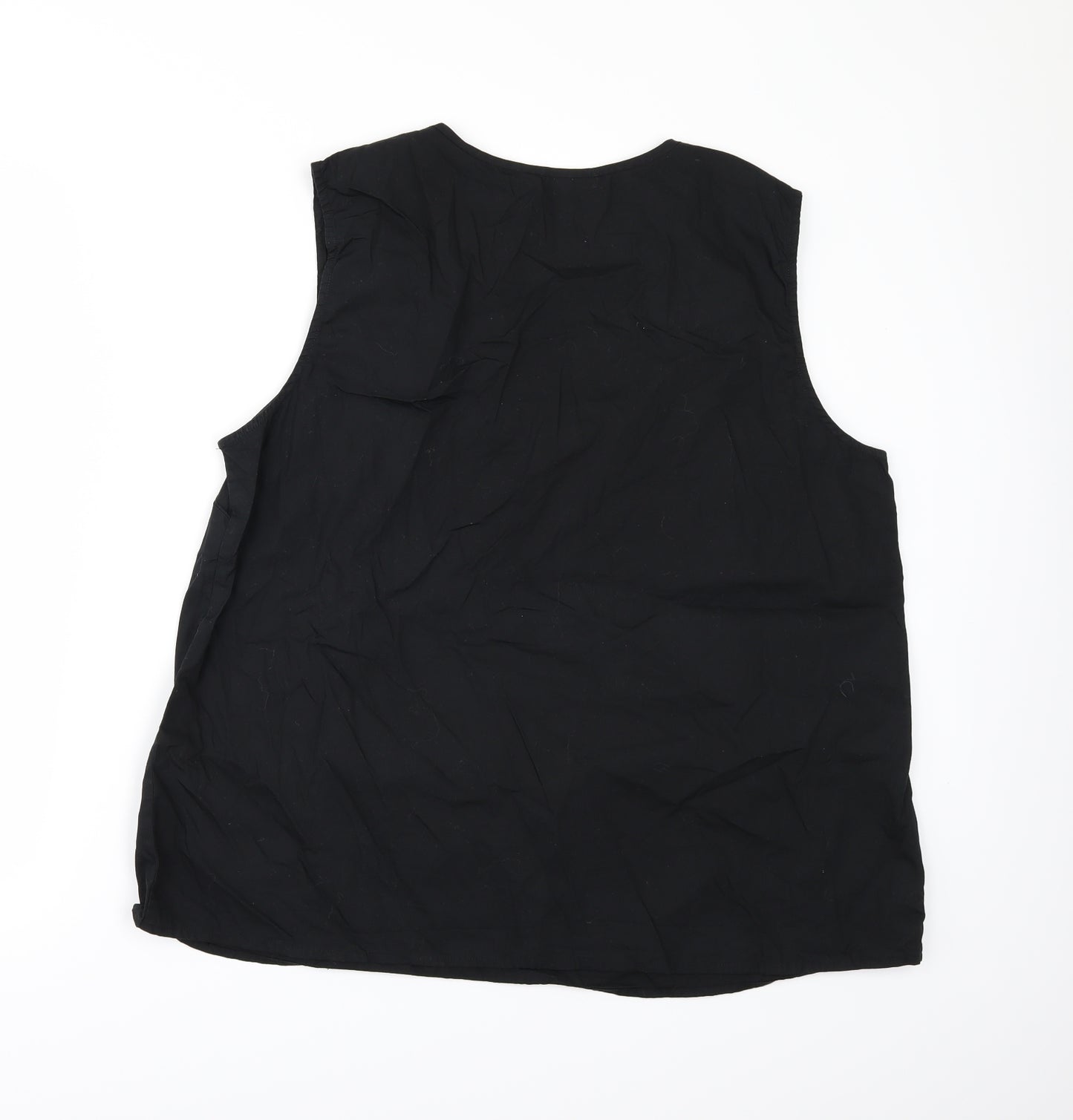 TU Womens Black Floral  Camisole Blouse Size 22
