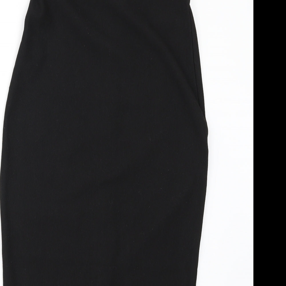 Amisu Womens Black   Straight & Pencil Skirt Size 34 in