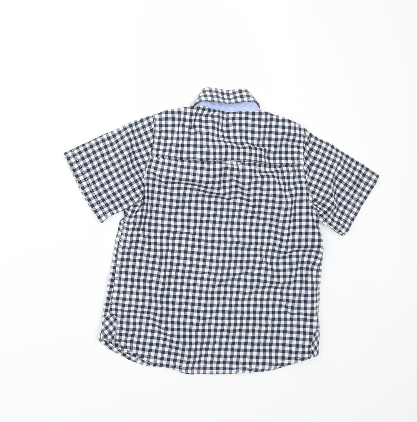 NEXT Boys Blue Check  Kimono Button-Up Size 4 Years