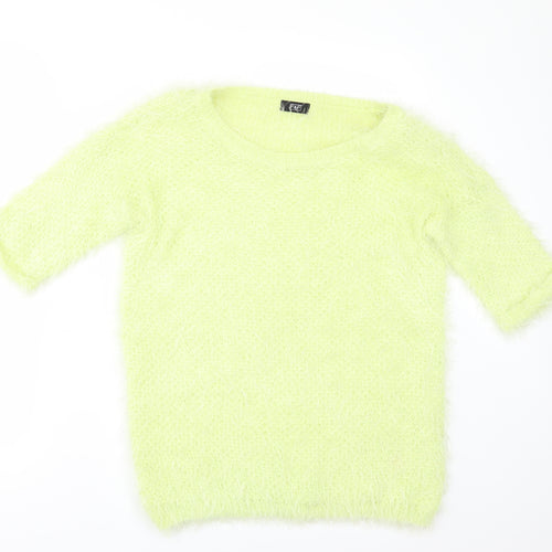 F&F Womens Yellow   Pullover Jumper Size 8