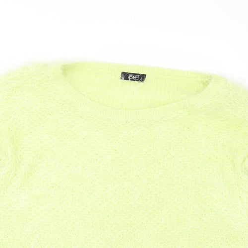 F&F Womens Yellow   Pullover Jumper Size 8