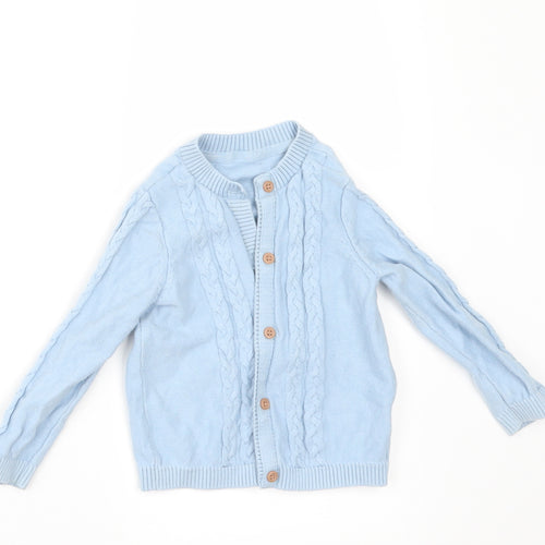 Mothercare Girls Blue   Cardigan Jumper Size 12-18 Months