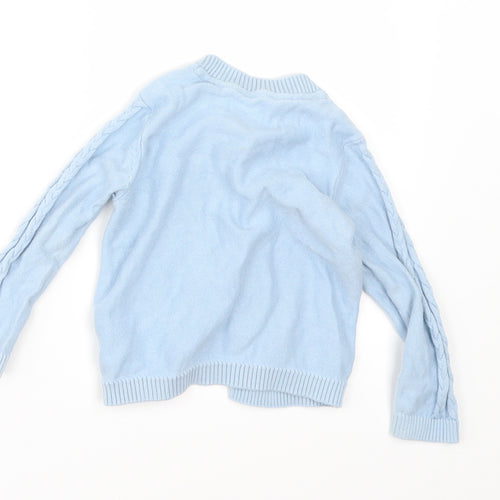 Mothercare Girls Blue   Cardigan Jumper Size 12-18 Months