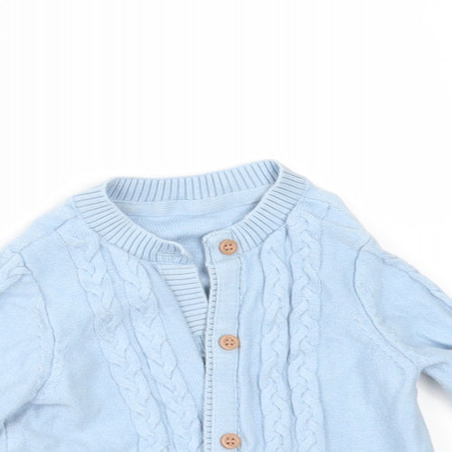 Mothercare Girls Blue   Cardigan Jumper Size 12-18 Months