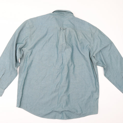 EWM Mens Green    Button-Up Size L