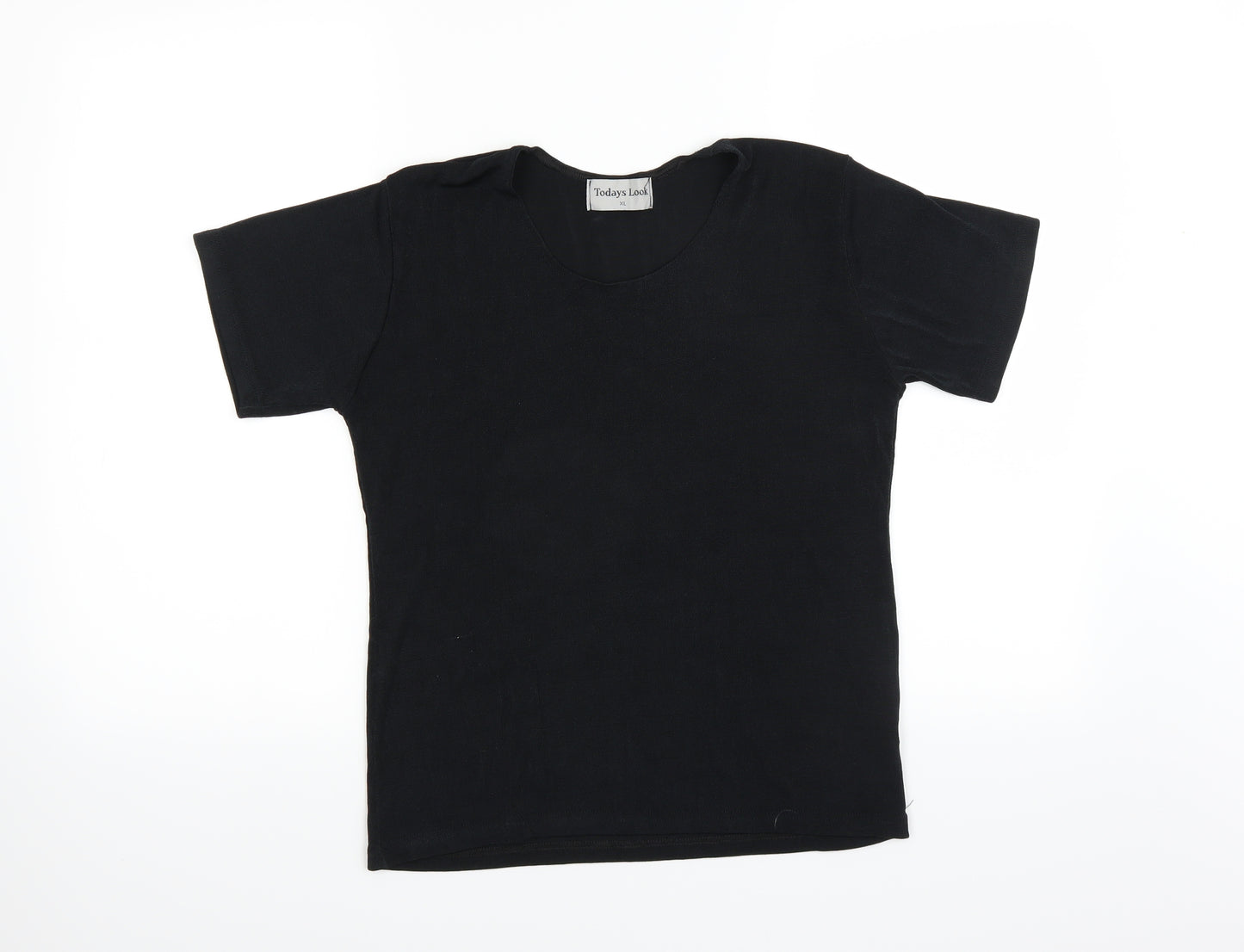 Todays Look Womens Black   Basic T-Shirt Size XL