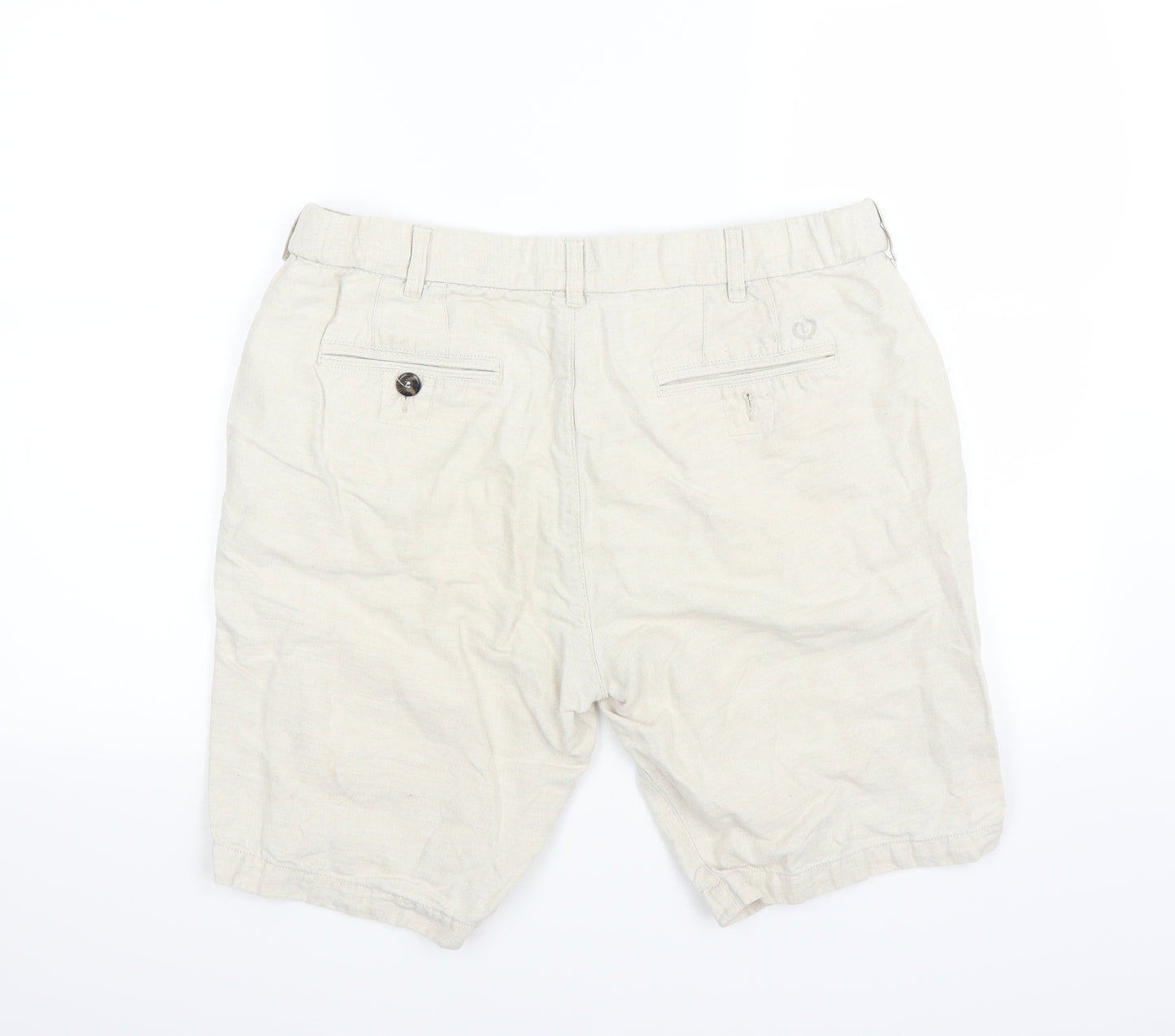 Lincoln Womens Beige   Chino Shorts Size 36 in
