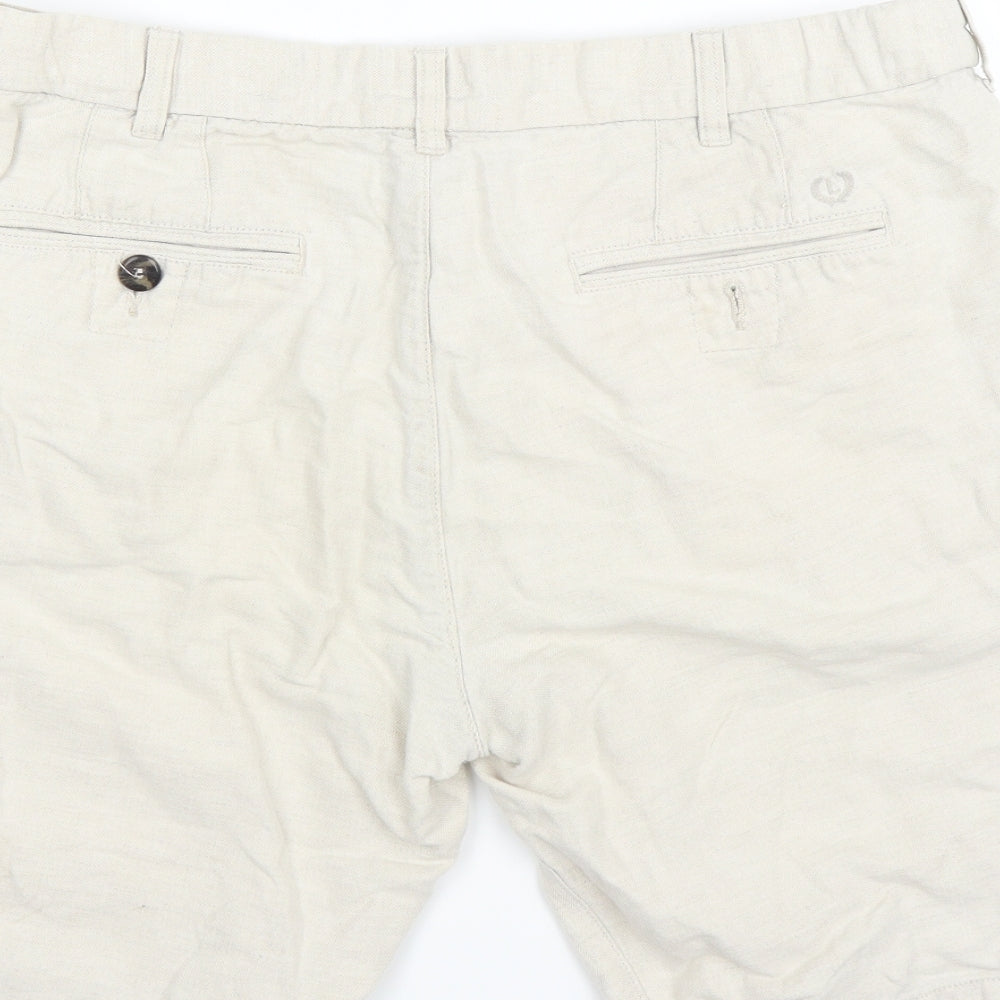 Lincoln Womens Beige   Chino Shorts Size 36 in