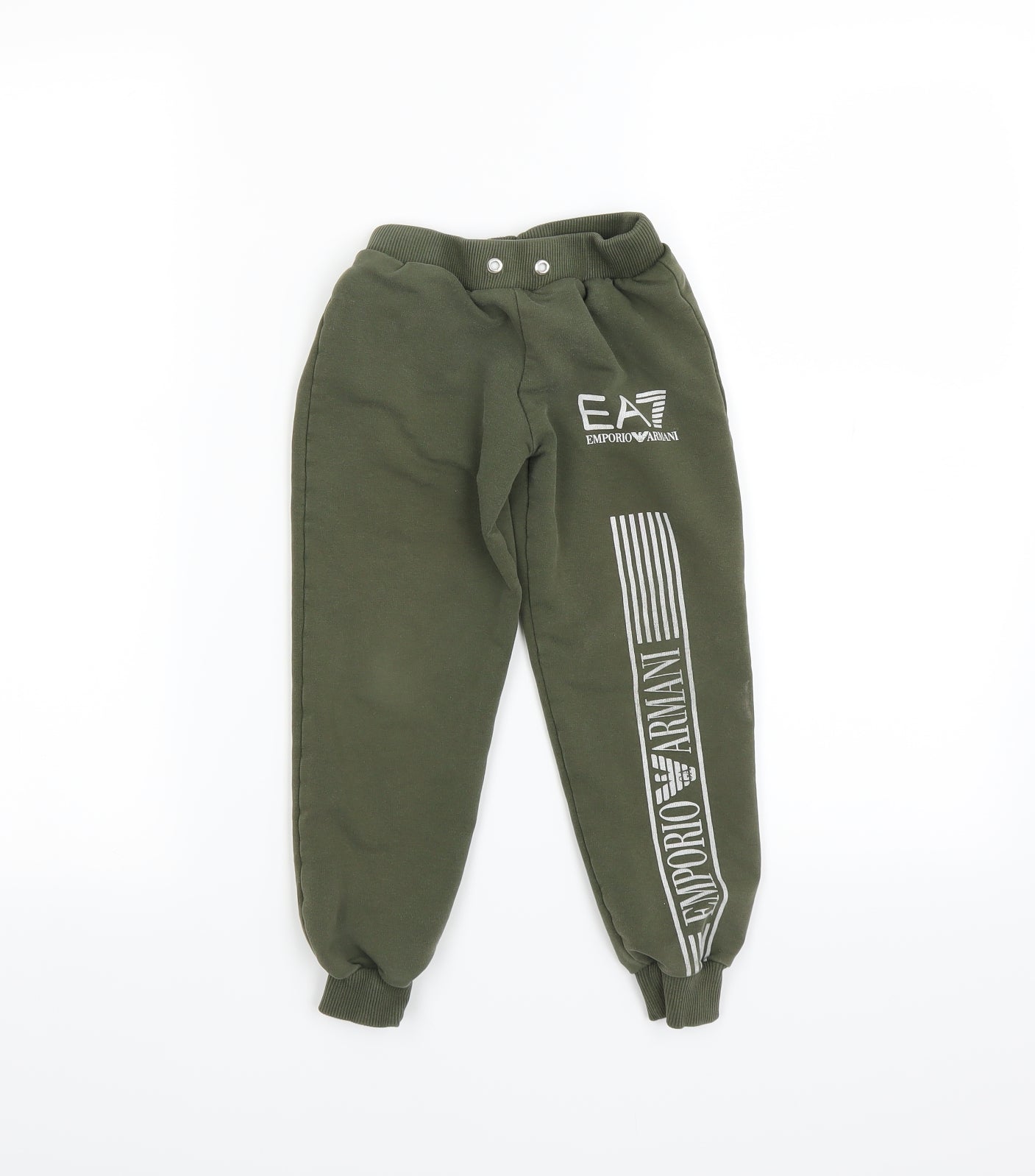 Emporio Armani Boys Green   Jogger Trousers Size 6 Years