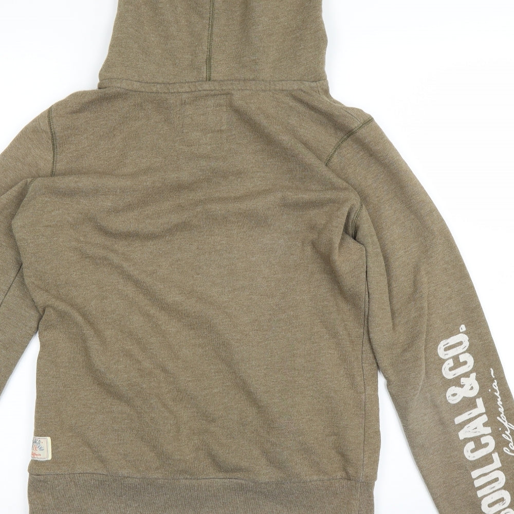 Soul Cal Womens Green   Full Zip Hoodie Size 12