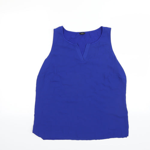M&Co Womens Blue   Basic Blouse Size 14