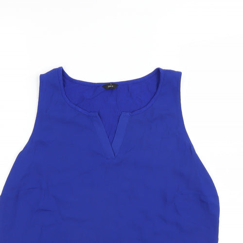 M&Co Womens Blue   Basic Blouse Size 14