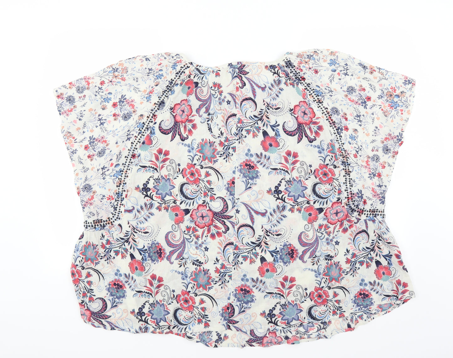 Monsoon Womens Multicoloured Floral  Basic Blouse Size 20