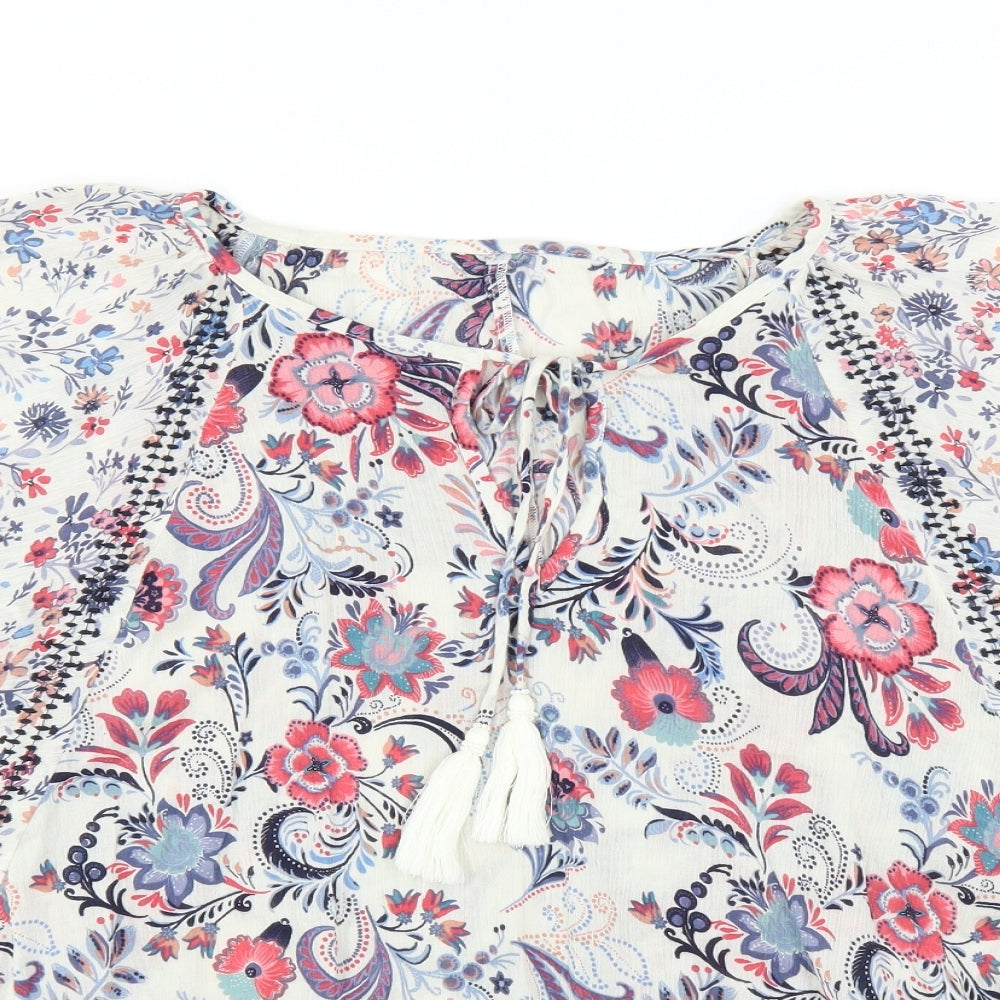 Monsoon Womens Multicoloured Floral  Basic Blouse Size 20