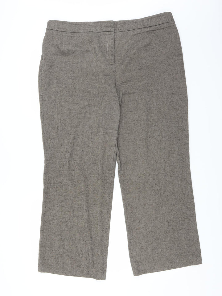 Ann Harvey Womens Brown Trousers Size 20 L27 in