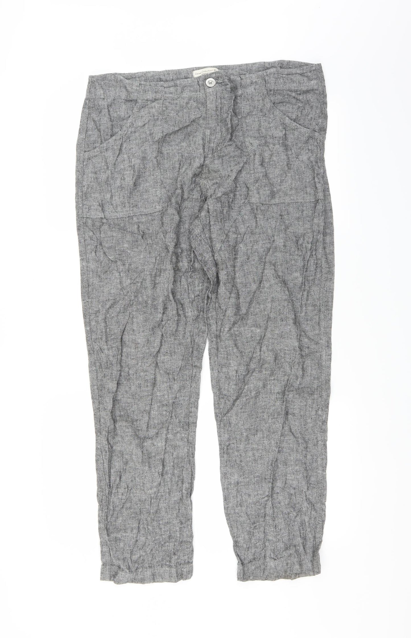 F&F Womens Grey   Trousers  Size 18 L29 in