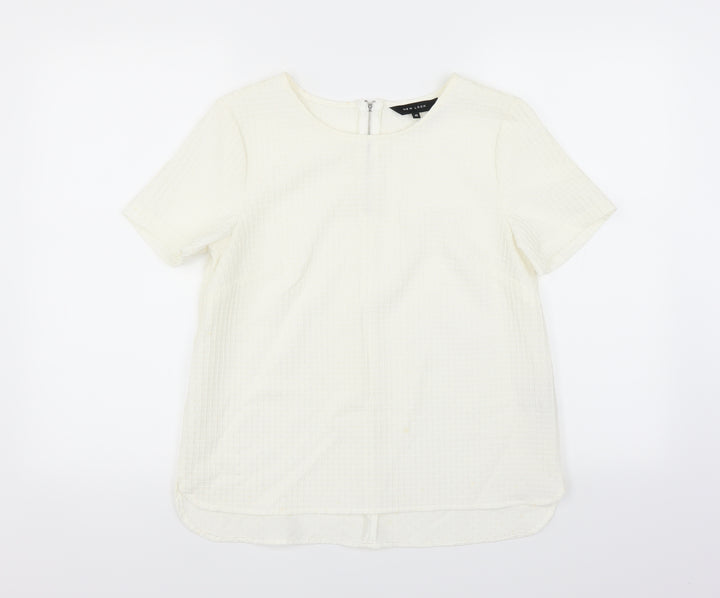 New Look Womens White   Basic Blouse Size 10