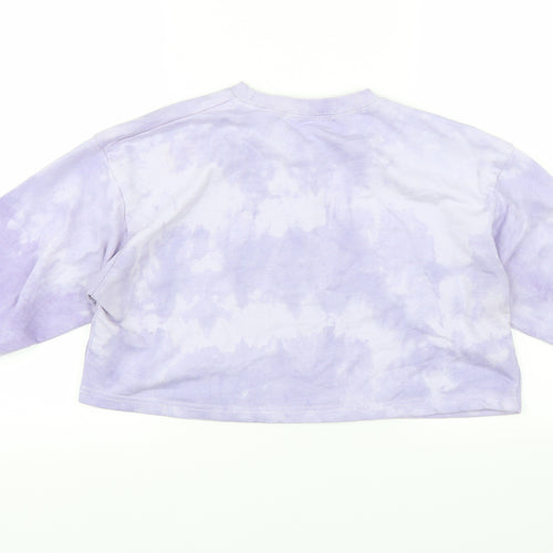 Missguided Womens Purple   Pullover Sweatshirt Size 10  - tie dye