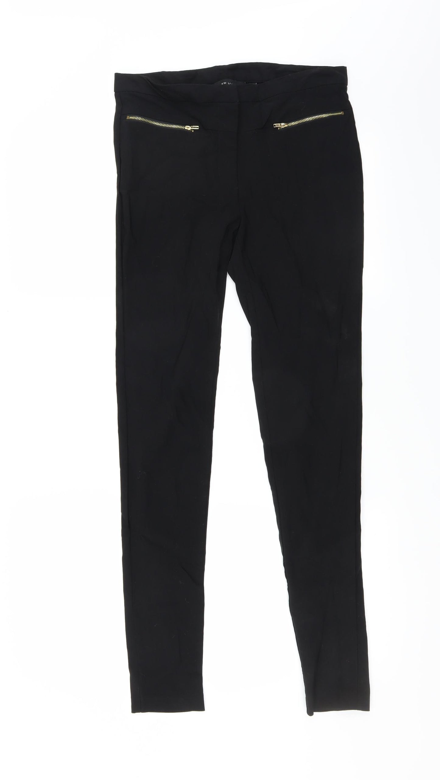 New Look Womens Black   Trousers  Size 10 L30 in