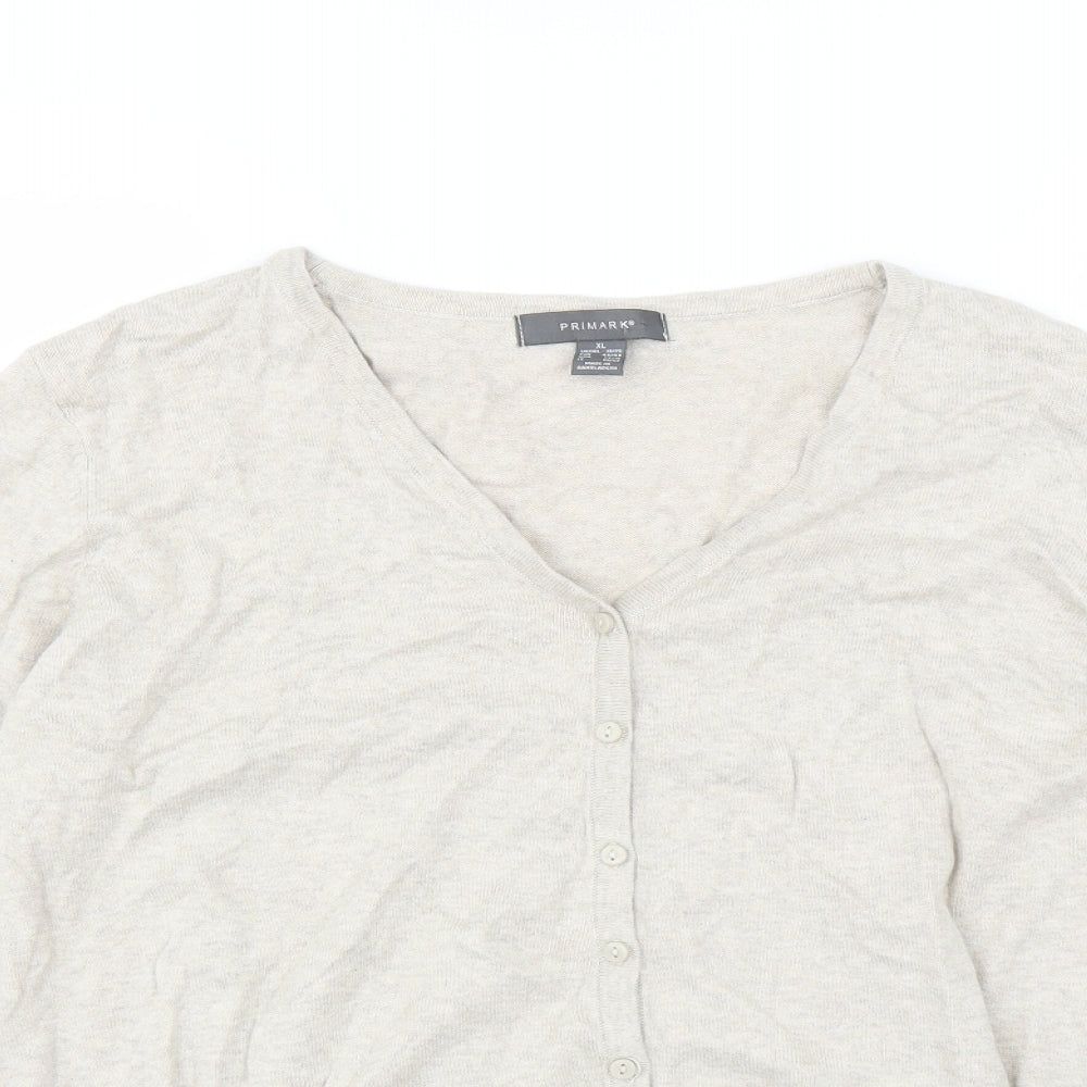Primark Womens Beige   Cardigan Jumper Size XL