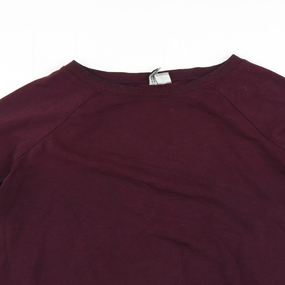 Divided by H&M Womens Purple   Pullover Sweatshirt Size M