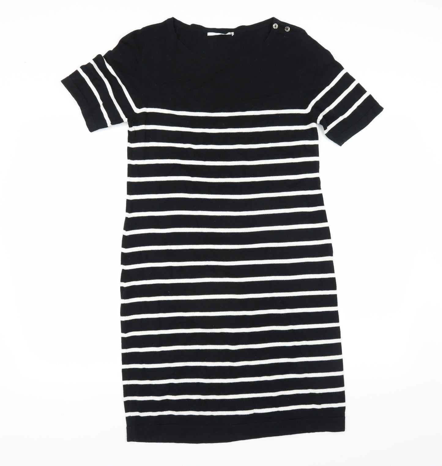 Uniqlo Womens Black Striped  Jumper Dress