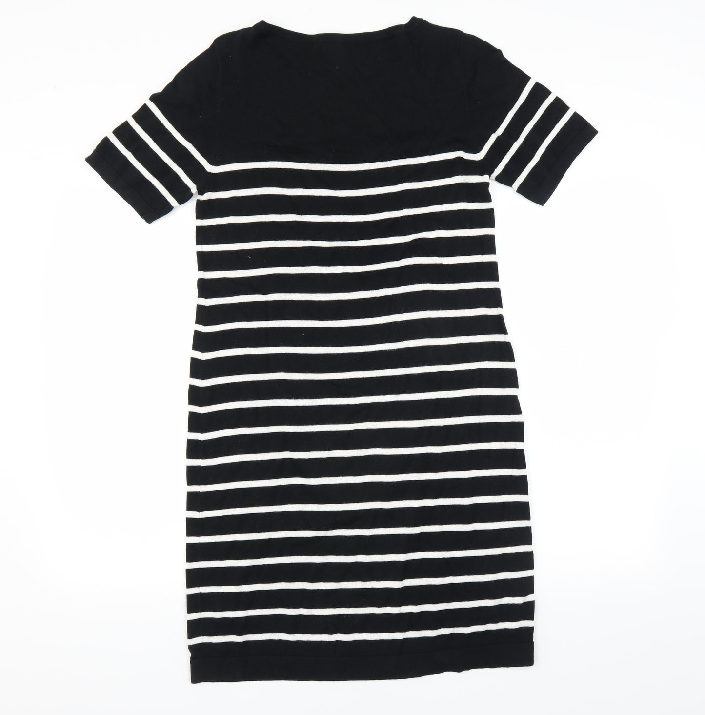 Uniqlo Womens Black Striped  Jumper Dress