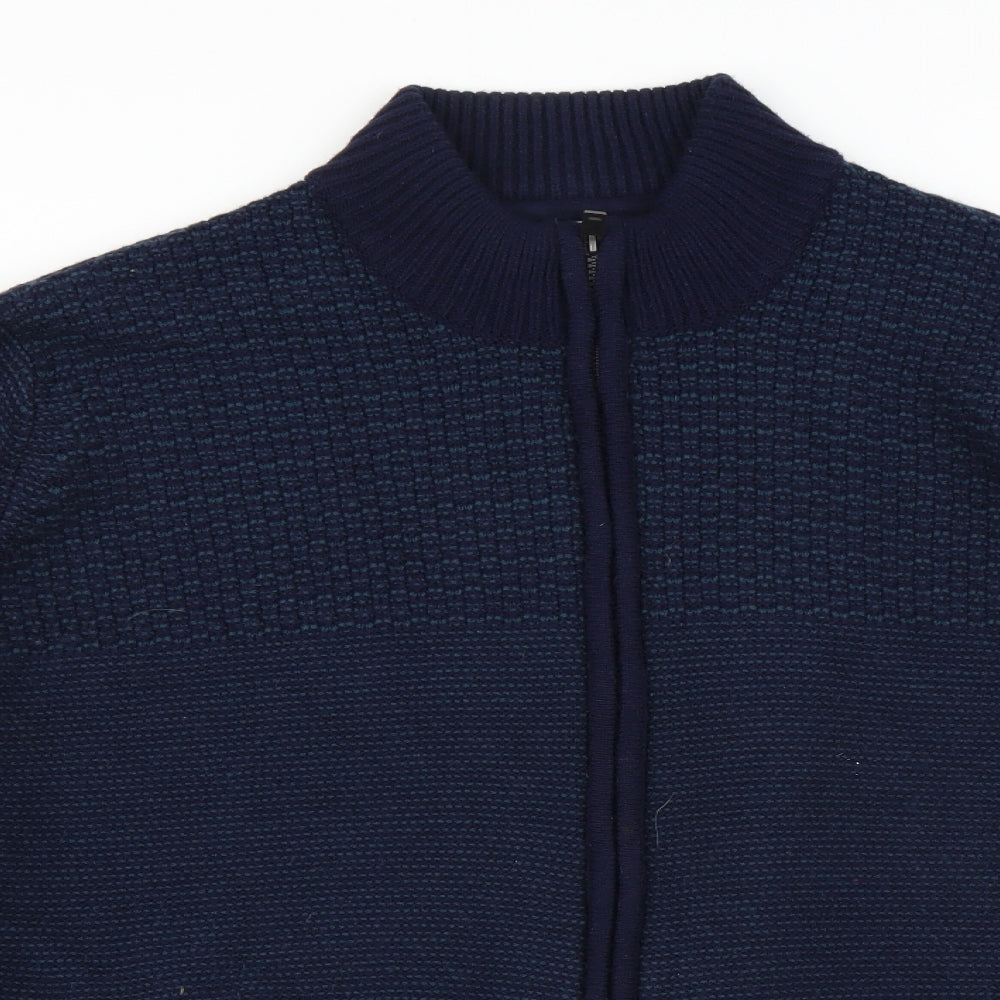 Garfield & Marks Mens Black   Full Zip Jumper Size 2XL
